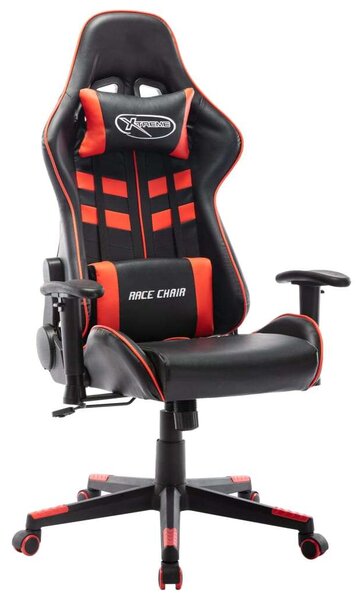 Fekete és piros műbőr Gamer szék