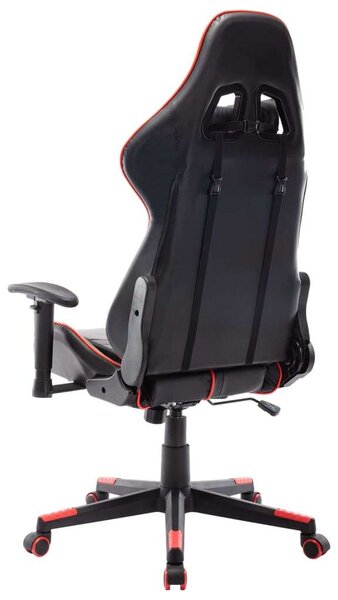 Fekete és piros műbőr Gamer szék