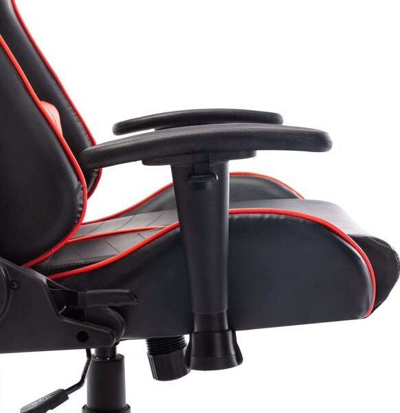 Fekete és piros műbőr Gamer szék