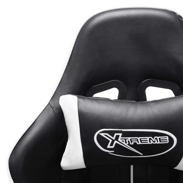 Xtreme Racing Gamer Szék - Fekete-Fehér - Magas Háttámla