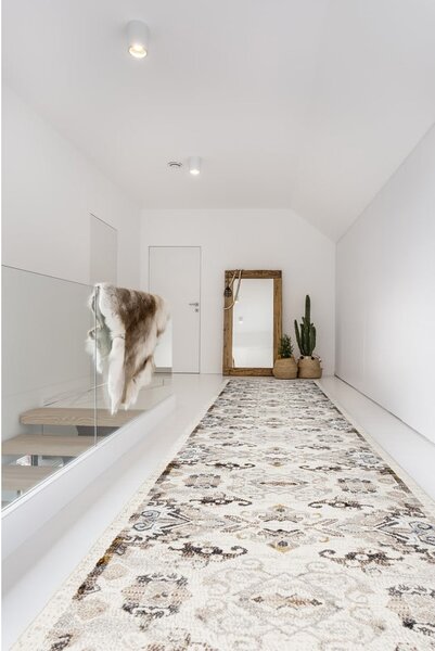 Elefántcsont színű futószőnyeg 80x250 cm Soft Eide – FD