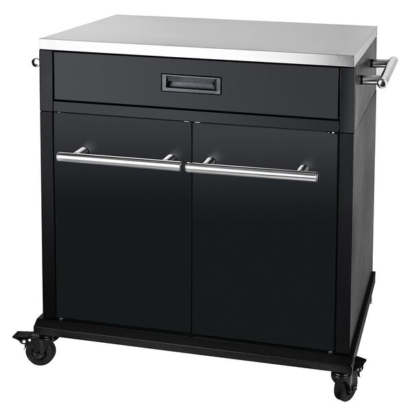 Grill pult Santos kerti konyhapult Fekete