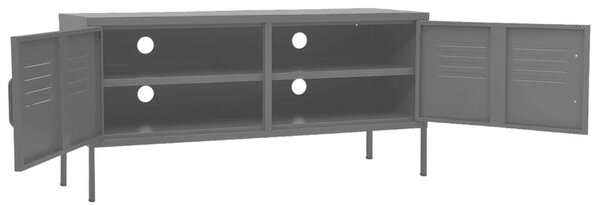 MetalLine - Acél TV Szekrény - Antracit Szürke - 105x35x50 cm