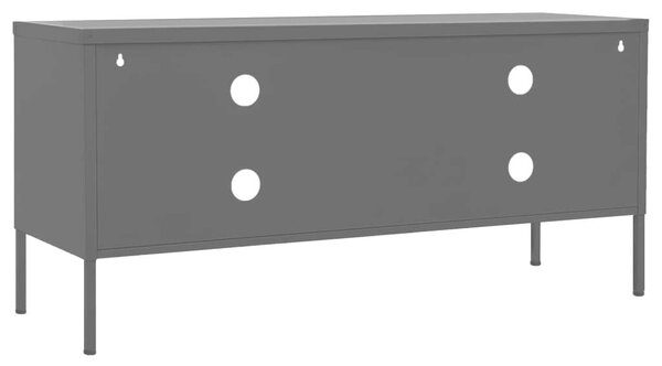 MetalLine - Acél TV Szekrény - Antracit Szürke - 105x35x50 cm