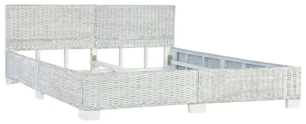 Rattan Ágykeret - 180x200 cm - Szürke