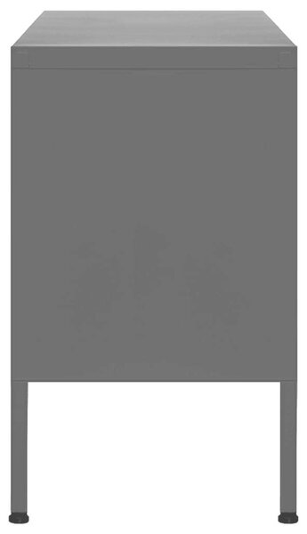 MetalLine - Acél TV Szekrény - Antracit Szürke - 105x35x50 cm