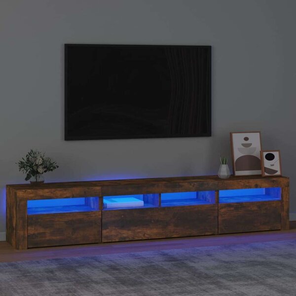 Modern TV Szekrény - Füstös Tölgy - 210cm