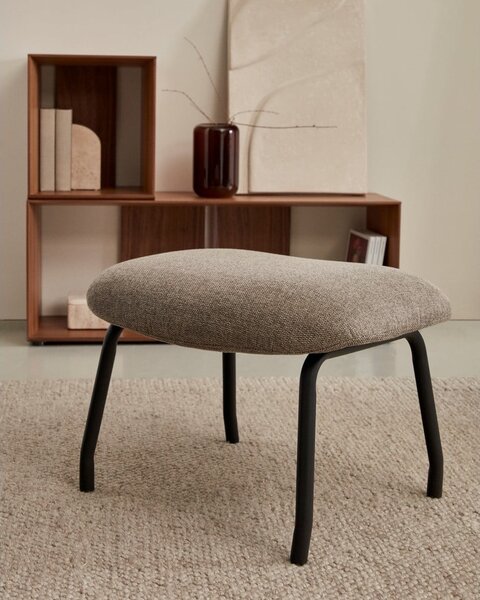Barna puff Belina – Kave Home