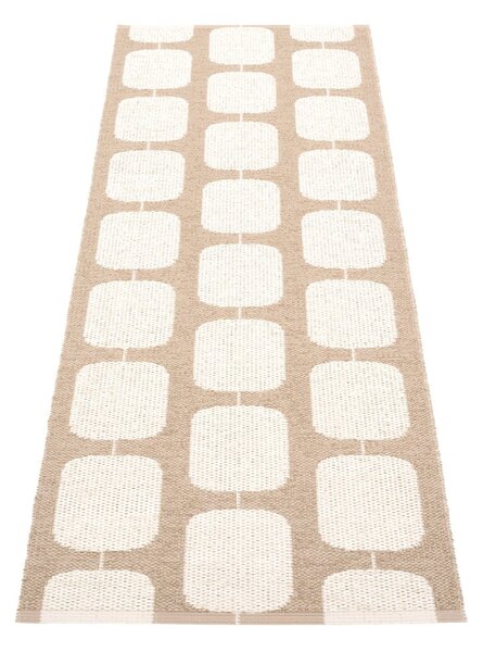 Bézs-krémszínű kültéri-beltéri futószőnyeg 70x200 cm Sten Light Nougat – Pappelina