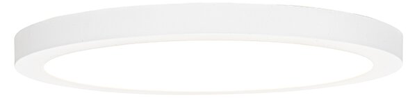 Felületre szerelhető vagy süllyesztett spotlámpa fehér 30 cm LED-del, 3 lépéses Dim to Warm funkcióval és Dip Switch-csel - Trans