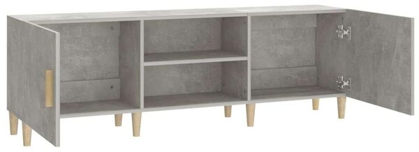 Modern TV-szekrény - Betonszürke - 150cm