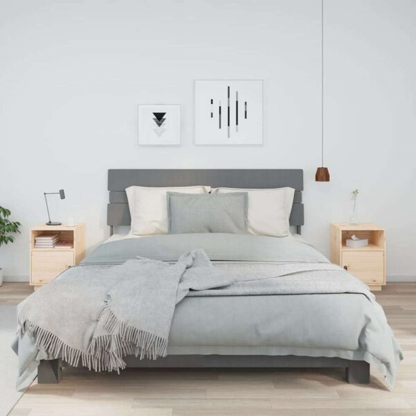 VIDAXL - Tömör Fenyőfa Éjjeliszekrény - 2 db - 40x34x55 cm