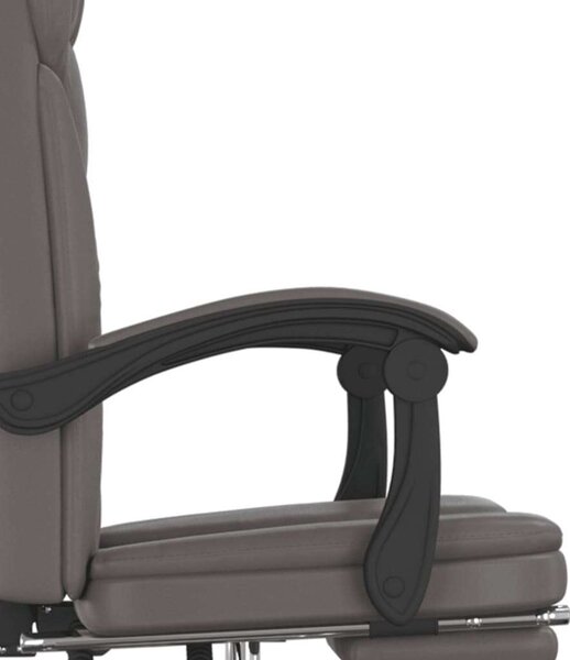 Premium Dönthető Irodaszék – Szürke Műbőr