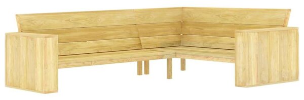 Vidék - Sarokpad - Impregnált Fenyőfa - 239cm