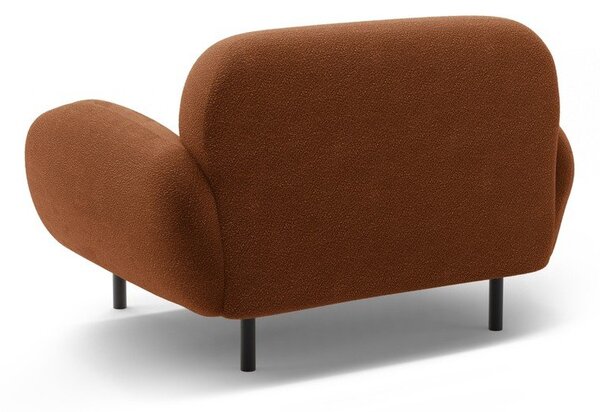 Terrakotta színű buklé fotel Poppy – Micadoni