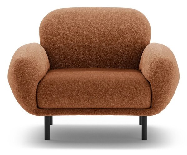 Terrakotta színű buklé fotel Poppy – Micadoni