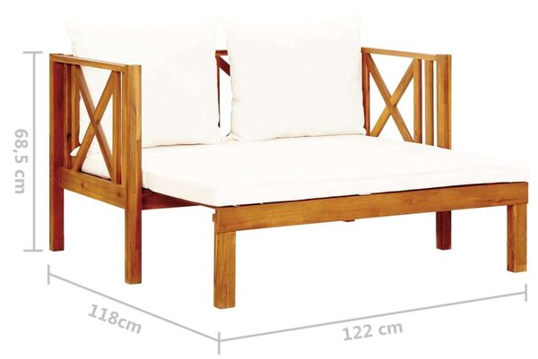 Akácfa Kerti Pad - 2 Személyes - 122 cm