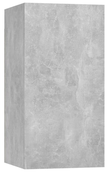4 db betonszürke forgácslap tv-szekrény 30,5 x 30 x 60 cm