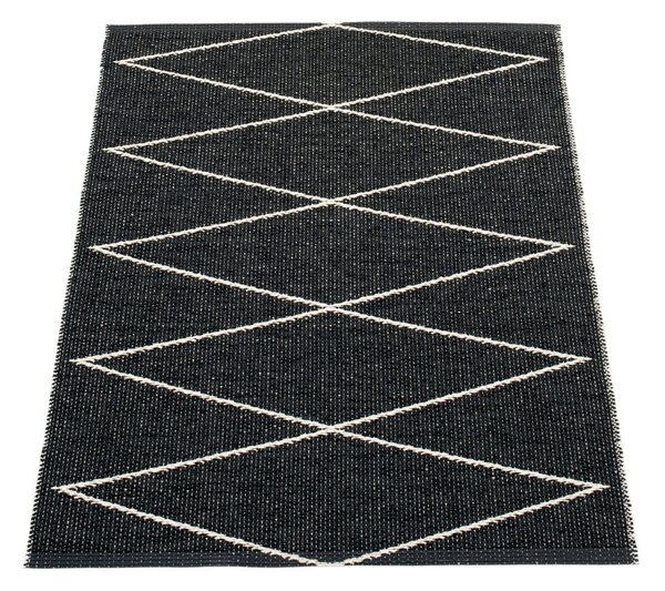 Fekete kültéri-beltéri szőnyeg 70x100 cm Max Black – Pappelina