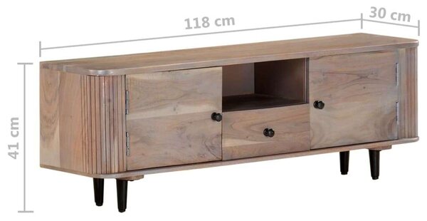 VidaXL Akácfa TV Szekrény - 118x30x40 cm