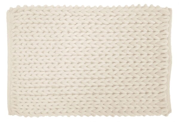 Krémszínű fürdőszobai kilépő 50x80 cm Ariel – douceur d'intérieur