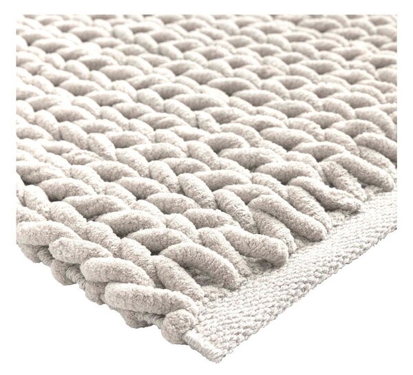 Krémszínű fürdőszobai kilépő 50x80 cm Ariel – douceur d'intérieur