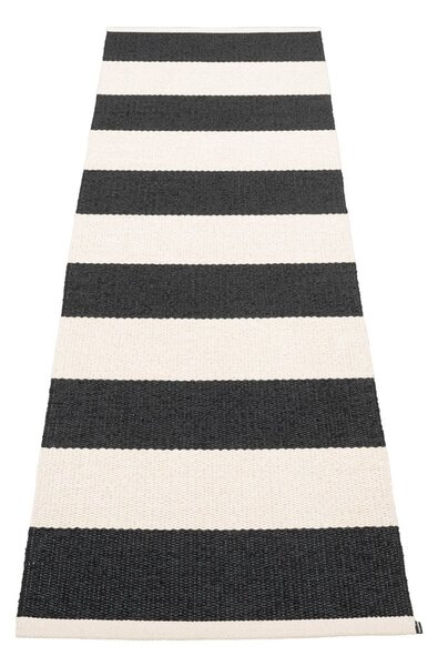 Fekete-fehér kültéri-beltéri futószőnyeg 70x225 cm Bob Black Vanilla – Pappelina