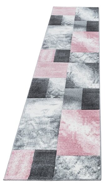 Rózsaszín-szürke futószőnyeg 80x300 cm Hawaii – Ayyildiz Carpets