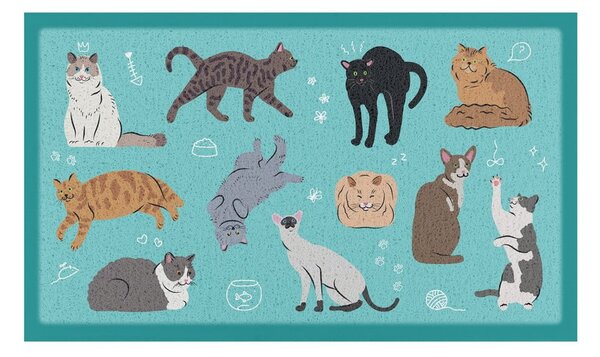 Lábtörlő 40x70 cm Cats – Artsy Doormats