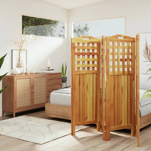 VIDAXL - Akácfa Szobafal Elválasztó - 4 Panel - 162x115 cm