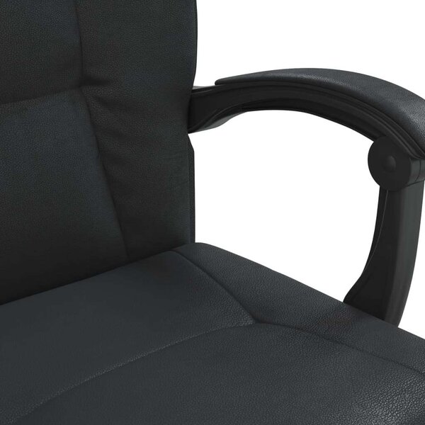 Fekete műbőr dönthető Irodai szék