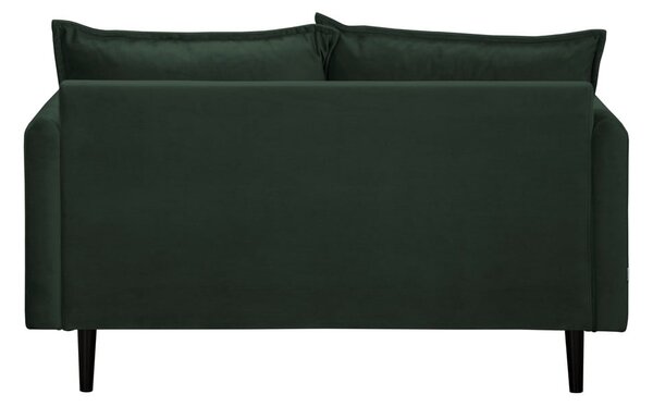 Sötétzöld bársony kanapé 138 cm Juli – Ropez
