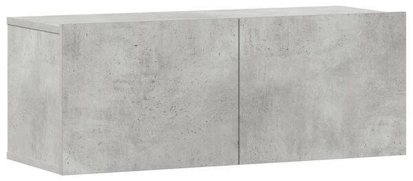 Falra Szerelhető TV Szekrény Szett - Betonszürke - 160cm