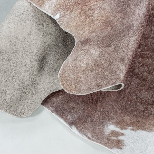 Barna szintetikus bőr 100x135 cm Etosha – Ayyildiz Carpets