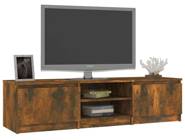 Modern TV Szekrény - Füstös Tölgy - 140cm