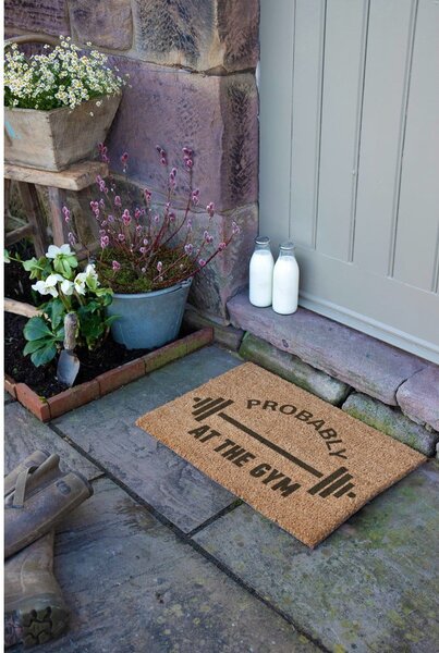 Kókuszrost lábtörlő 40x60 cm Probably At The Gym – Artsy Doormats