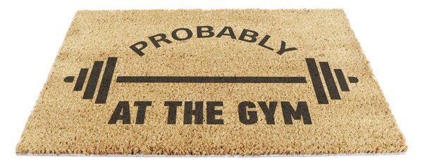 Kókuszrost lábtörlő 40x60 cm Probably At The Gym – Artsy Doormats