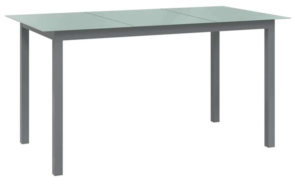 GardenLine - Alumínium Üveglapú Kerti Asztal - 150x90x74 cm