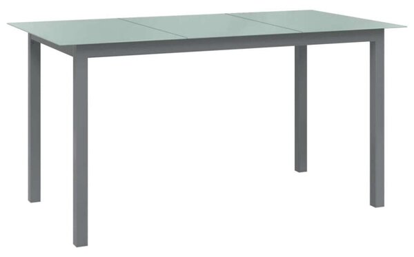GardenLine - Alumínium Üveglapú Kerti Asztal - 150x90x74 cm