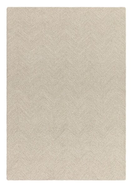 Krémszínű kézi szövésű gyapjúkeverék szőnyeg 200x290 cm Theodore Chevron – Asiatic Carpets