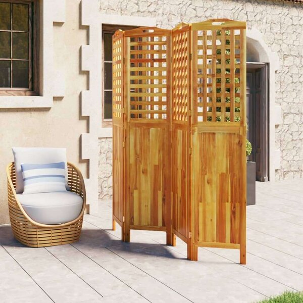 VidaXL Akácfa Paraván - 3 Paneles - 162x180 cm