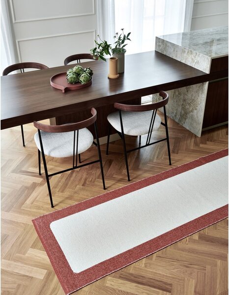 Téglavörös-krémszínű kültéri-beltéri szőnyeg 70x120 cm Ilda Brick – Pappelina