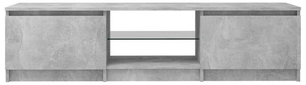 Modern TV-szekrény - Betonszürke - 140 cm