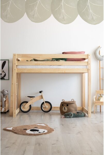 Magasított fenyőfa gyerekágy 70x160 cm CLPBA - Adeko