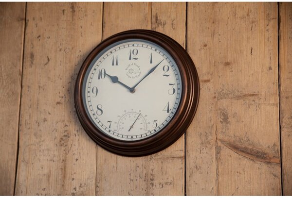 Time kültéri falióra hőmérővel - Esschert Design