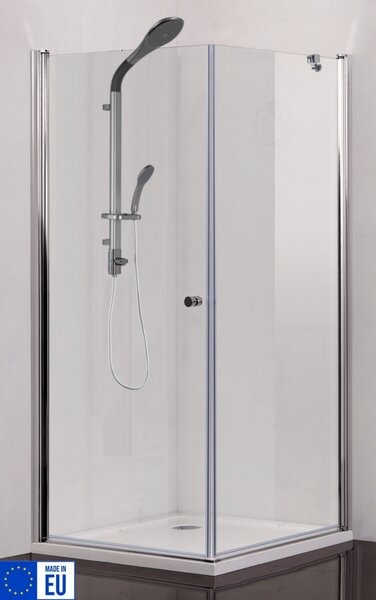 BRAVA II szögletes sarok zuhanykabin lengőajtóval