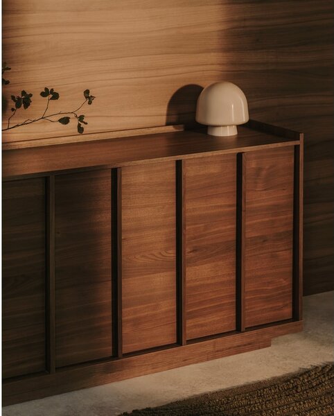 Barna komód diófa dekorral 200x80x45 cm Onix – Kave Home