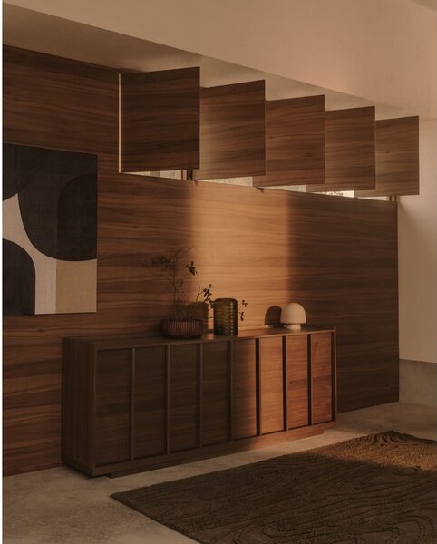 Barna komód diófa dekorral 200x80x45 cm Onix – Kave Home