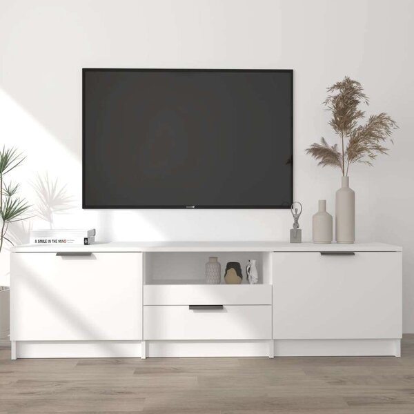 VidaXL fehér szerelt fa TV-szekrény 140 x 35 x 40 cm