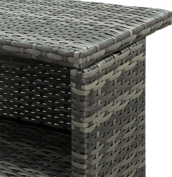 Kertre Kész Polyrattan Bárasztal - 120x55x110 cm